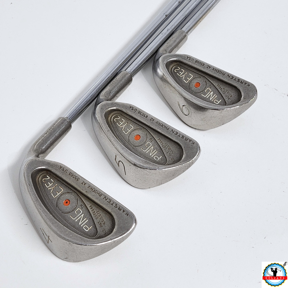 Ping Eye 2 Orange Dot 4 5 6 Irons Lot Set Steel Shaft Stiff-Flex RH -1/2"